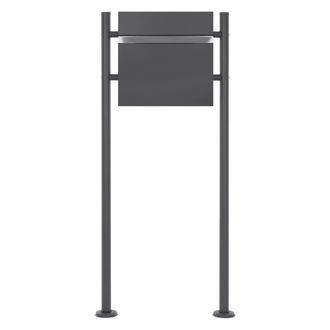 ECD Germany Buz&oacute;n 37x10,5x36,5cm de acero pintado en polvo blanco