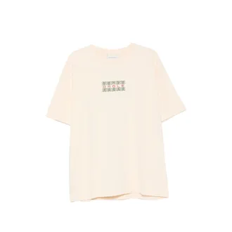 Dr&ocirc;le de Monsieur Embroidered-logo T-shirt