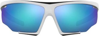 Prada Impavid Large Zonnebril - Heren - Zonnebrillen - Wit - ONE Size - Accessoires
