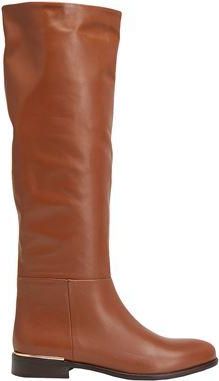 Leonardo Principi LEATHER TALL BOOTS WITH EMBELLISHMENT