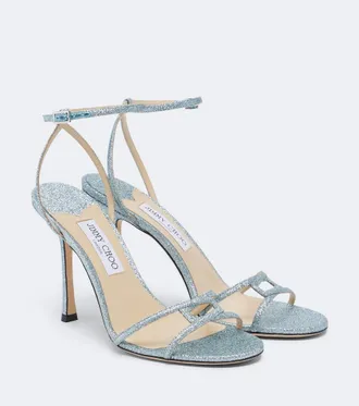 Jimmy Choo London 1998 Leo glitter sandals