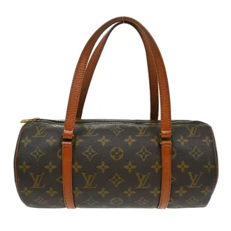 Louis Vuitton Papillon Monogram Canvas Brown Canvas Handbag (Pre-Owned)