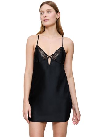 Triumph Unterkleid TRIUMPH A Weekend to Remember NDW, Damen, Gr. 36, N-Gr, schwarz, Satin, Obermaterial: 100% Polyester, Kleider Unterkleid, weich und sinnlic