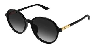 Chlo&eacute; CH0365SK Asian Fit 001 Womens Sunglasses Black Size 57