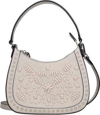 Ermanno Scervino Nep Lederen Tas - Dames - Handtassen - Grijs - ONE Size - Leer - Tassen