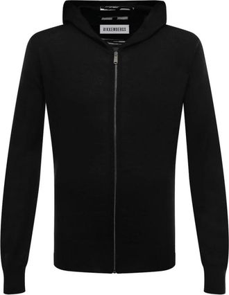 Dirk Bikkembergs Cardigan - Heren - Vesten met rits - Zwart - M - Hoodies & sweatvesten