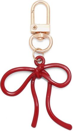 Petit Moments Cutesy Bow Keychain in Red at Nordstrom