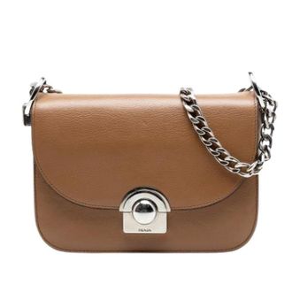 Prada Pre-owned Cross Body Bags, female, Brown, Size: ONE SIZE Pre-owned Arcade Cross Body Bag