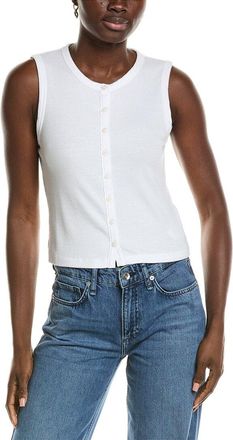Rag & Bone Rag & Bone Essie Rib Button Tank