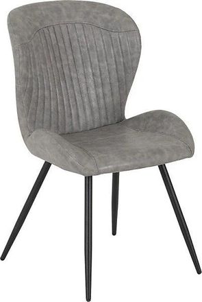 Seconique QUEBEC DINING CHAIR (X4 PER BOX) - GREY PU - SECONIQUE | TJ Hughes