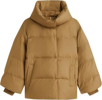 Tommy Hilfiger Piumino con cappuccio - Marrone