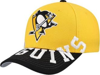 Mitchell & Ness Mens Mitchell & Ness Gold/Black Pittsburgh Penguins Underarch Two-Tone Pro Crown Snapback Hat at Nordstrom