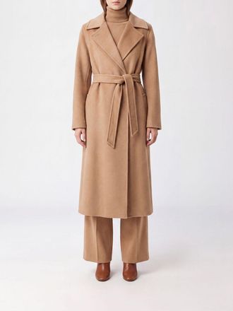 Max Mara Cappotto lungo a vestaglia in 100% cashmere con cintura