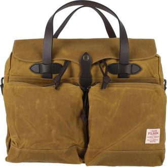 Filson 24-uurs Aktetas van Tin Cloth - Heren - Handtassen - Beige - ONE Size - Katoen - Tassen