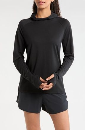 Smartwool Active Mesh Hoodie in Black at Nordstrom, Size X-Large