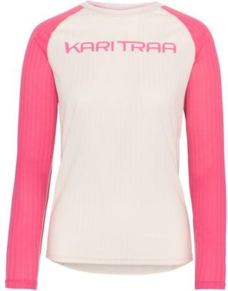 Kari Traa Ella L/S Funktionsshirt f&uuml;r Damen | wei&szlig;/rosa