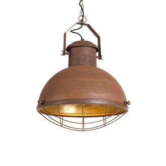 QAZQA L&aacute;mpara de techo &oacute;xido/dorado