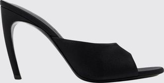 The Attico Sandali mules Betta in raso con tacco alto curvo e punta aperta