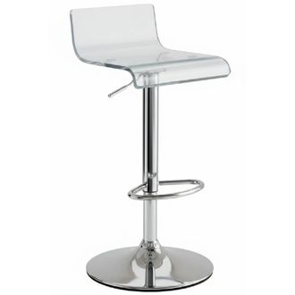 Netfurniture CT3 Otto Garrison Acrylic Transparent Bar Stool in Clear