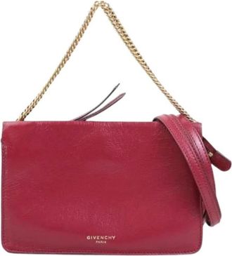 Givenchy Pre-owned Cross Body Bag - Dames - Vintage Schoudertas - Rood - ONE Size - Leer - Vintage