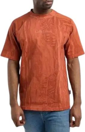 Carlo Colucci Tops, Heren, Oranje, XL, Katoen, C3611-581 T-Shirt
