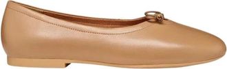 Geox New Palmaria - Dames - Ballerinas - Bruin - 36 EU - Leer - Schoenen