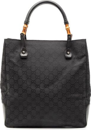 Gucci Pre-owned Gucci GG Canvas Bamboo Tote Ladies 112530 214397