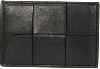 Bottega Veneta Pre-owned Wallets, male, Black, Size: ONE SIZE Pre-owned Cassette Calf Leather Card Case