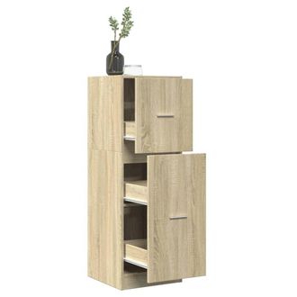 Berkfield Home Apothecary Cabinet Sonoma Oak 40x41x118 cm Engineered Wood in Brown | Size: 40 x 41 x 118 cm