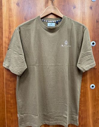 Aquascutum Mens Aquascutum Mens Small Logo T-Shirt - Grey - Size: 40