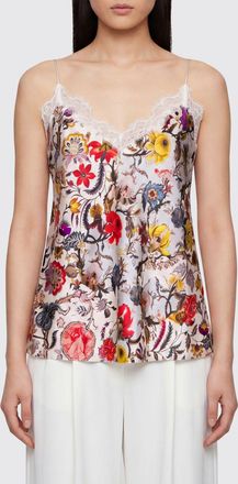 Roberto Cavalli Top in seta floreale