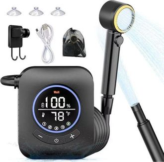 OEM Ducha De Camping - 8000 Mah - Recargable - Port&aacute;til - Con Bomba Y Pantalla De Temperatura - Ducha De Camping Port&aacute;til Con Filtros Y Cartuchos - Resist