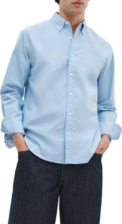 Rag & Bone Classic Fit Oxford Button-Down Shirt in Blue at Nordstrom, Size Xx-Large