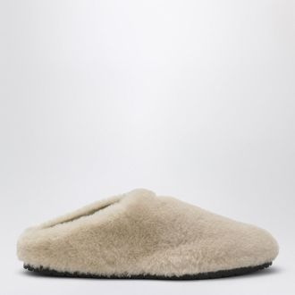 Prada Sabot in montone beige chiaro