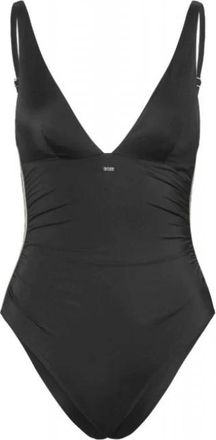 HUGO BOSS Codes Monokini - Dames - Badpakken - Zwart - M - Leer - Badmode