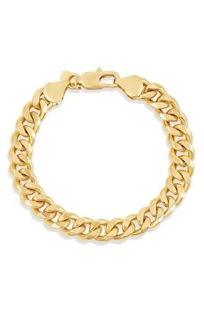SHYMI Jack Cuban Chain Bracelet in Gold at Nordstrom, Size 7