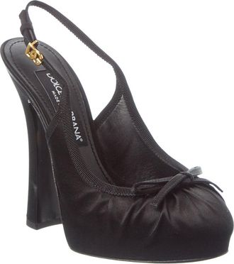 Dolce & Gabbana Dg Satin Slingback Pump