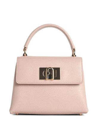 Furla hammered leather shoulder bag - Pink