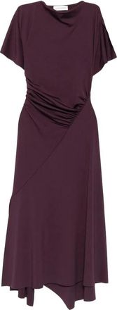 Victoria Beckham Jurk - Dames - Casual kleedjes - Paars - L - Kleedjes