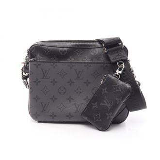 Louis Vuitton Black Gray Coated Canvas Pvc Leather Handbag Shoulder Bag (Pre-Owned)