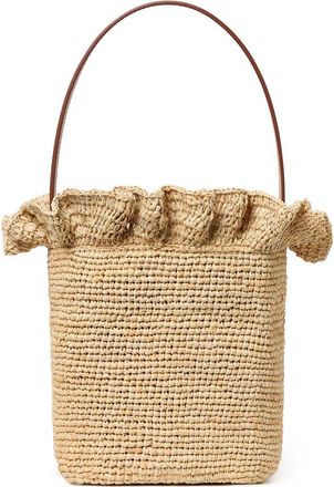 Loeffler Randall Laith Raffia Bucket Bag in Natural at Nordstrom