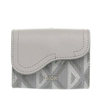 Dior Pre-owned Wallets, female, Gray, Size: ONE SIZE Pre-owned Card Holder