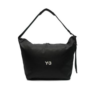 Yohji Yamamoto Shoulder Bags, male, Black, ONE SIZE, Nylon Crossbody Bag
