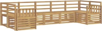 vidaXL Conjunto De Sof&aacute;s De Exterior 7 Uds. Blanco Vidaxl