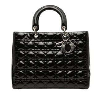 Dior Pre-owned Lady Dior - Dames - Pre-owned - Zwart - Maat: ONE Size Leer