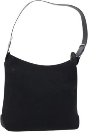 Ferragamo Tweedehands Canvas handtassen - Dames - Vintage Schoudertas - Zwart - ONE Size - Vintage