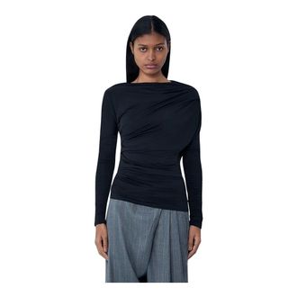 Ganni Tops - Tops - Mujer - Negro - 2XS