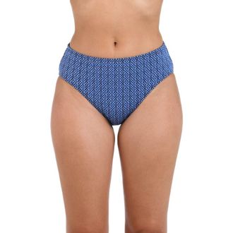 La Blanca Charmed Coast Bikini Bottoms in Chambray at Nordstrom Rack, Size 16