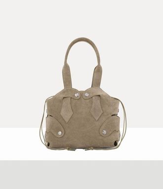Vivienne Westwood Wilma Small Tote Leather Stone