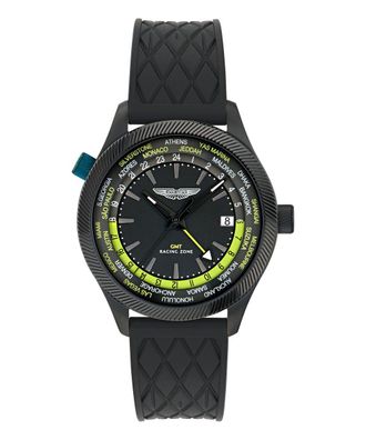 Aston Martin Aml Icon Grz Mens Black Watch MTIZ1F501 Silicone - One Size